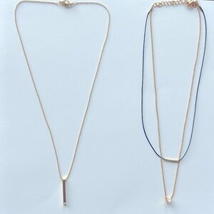 Gold and Black Necklaces (Costume Jewelry)